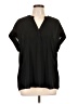 Vince Camuto 100% Polyester Black Short Sleeve Blouse Size LgEstimated - photo 1