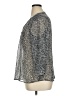 41Hawthorn 100% Polyester Metallic Silver Long Sleeve Blouse Size XL - photo 5