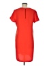 Adrienne Vittadini 100% Polyester Solid Orange Casual Dress Size 8 - photo 2