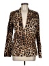 Olivaceous Animal Print Gold Tan Blazer Size M - photo 1