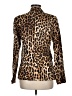 Olivaceous Animal Print Gold Tan Blazer Size M - photo 2