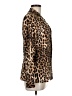 Olivaceous Animal Print Gold Tan Blazer Size M - photo 4