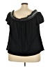 Torrid Black Short Sleeve Blouse Size 2X Plus (2) - photo 2
