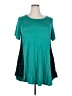 Larace Teal Short Sleeve Top Size 2X - photo 1
