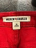 Andrew Charles Color Block Red Jeans Size 30 waist - photo 7