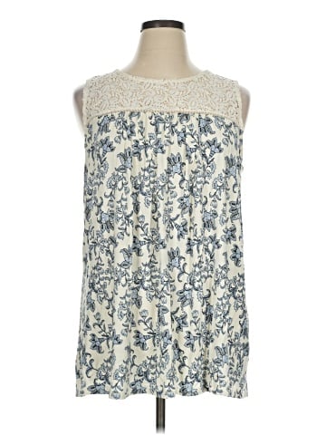 Rose + Olive Sleeveless Blouse (view 1)