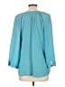 Joie 100% Silk Teal 3/4 Sleeve Blouse Size M - photo 2
