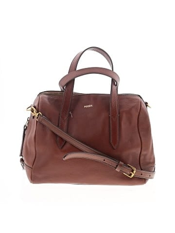 Fossil Leather Satchel (view 1)