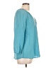 Joie 100% Silk Teal 3/4 Sleeve Blouse Size M - photo 4