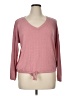 LC Lauren Conrad Pink Long Sleeve Top Size XL - photo 1