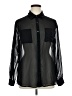 Decree Color Block Black Long Sleeve Blouse Size XL - photo 1