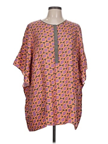 Lafayette 148 New York Short Sleeve Blouse (view 1)