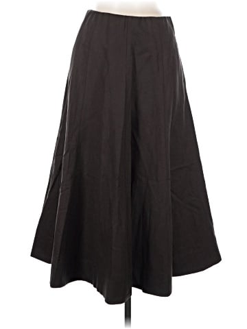 Madewell Paneled Midi Skirt in Cotton-Blend Twill (view 1)
