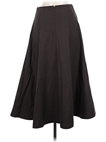 Madewell Paneled Midi Skirt in Cotton-Blend Twill (view 2)