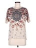 Ginger G. Ivory Short Sleeve Blouse Size L - photo 1