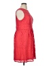 Sandra Darren 100% Polyester Red Cocktail Dress Size 16 - photo 4