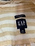 Gap 100% Linen Stripes Ivory Long Sleeve Button-Down Shirt Size XS - photo 7
