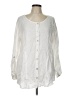 Sigrid Olsen 100% Linen White Long Sleeve Blouse Size L - photo 1