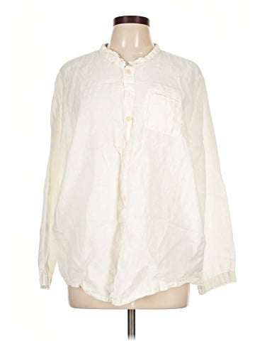 Flax Long Sleeve Button-Down Shirt (view 1)