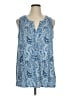 Sigrid Olsen Blue Sleeveless Blouse Size 1X - photo 1