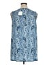 Sigrid Olsen Blue Sleeveless Blouse Size 1X - photo 2
