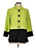 MULTIPLES Color Block Green Coat Size L - photo 1