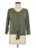 Green Envelope Green 3/4 Sleeve Top Size M - photo 1