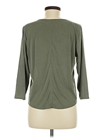 Green Envelope 3/4 Sleeve Top (view 2)