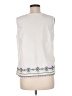 Talbots Outlet 100% Cotton White Sleeveless Blouse Size Med Petite - photo 2