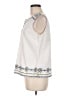 Talbots Outlet 100% Cotton White Sleeveless Blouse Size Med Petite - photo 5