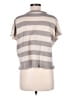 KASH Stripes Gray Short Sleeve Top Size EU (IT) 48 / US 12 - photo 2