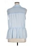 Elle 100% Polyester Blue Sleeveless Blouse Size XL - photo 2