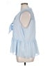 Elle 100% Polyester Blue Sleeveless Blouse Size XL - photo 5