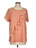 Shilla Orange Short Sleeve Blouse Size S - photo 1