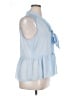 Elle 100% Polyester Blue Sleeveless Blouse Size XL - photo 4