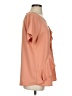 Shilla Orange Short Sleeve Blouse Size S - photo 4