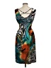 Raya Sun Print Teal Cocktail Dress Size L - photo 2