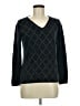 Tommy Hilfiger 100% Cotton Argyle Black Pullover Sweater Size M - photo 1