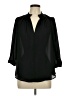 Worthington 100% Polyester Black 3/4 Sleeve Blouse Size L - photo 1