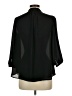 Worthington 100% Polyester Black 3/4 Sleeve Blouse Size L - photo 2