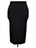 Eileen Fisher 100% Wool Solid Black Wool Skirt Size L - photo 1