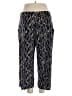 Susan Graver Print Black Casual Pants Size XL - photo 2