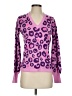 Lilly Pulitzer 100% Acrylic Animal Print Purple Pullover Sweater Size XS - photo 1