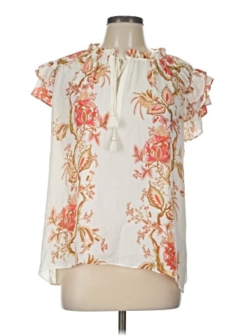 Rose + Olive Sleeveless Blouse (view 1)