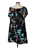 West Loop Floral Black Casual Dress Size L - photo 2