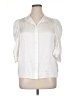 FRAME 100% Silk Ivory 3/4 Sleeve Silk Top Size XL - photo 1