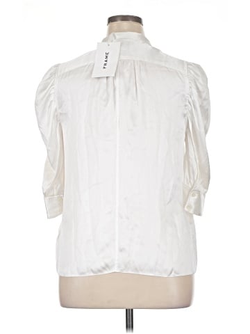 FRAME 3/4 Sleeve Silk Top (view 2)