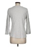 J.Crew Silver 3/4 Sleeve Top Size M - photo 2
