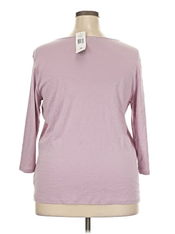 Lauren by Ralph Lauren 3/4 Sleeve T-Shirt (view 2)