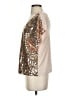 Modern Attraction 100% Polyester Gold Short Sleeve Blouse Size S - photo 5